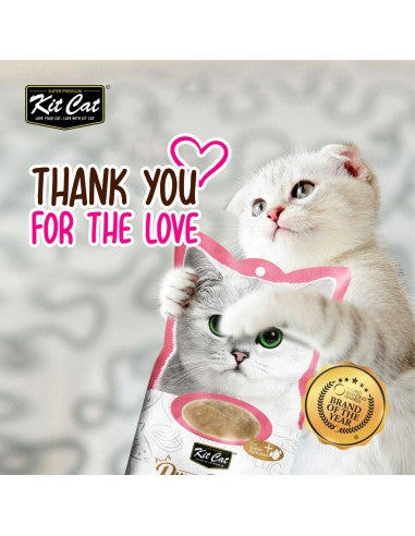 Snack cremoso para gatos Kit Cat PurrPuree atún y salmón 60 g
