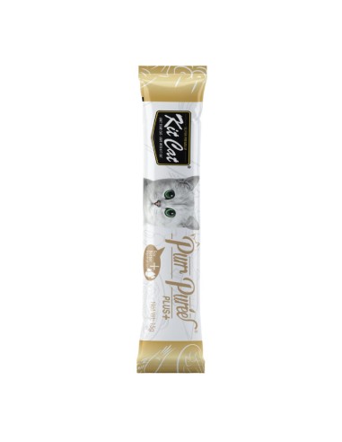 Snacks para gatos Kit Cat PurrPuree atún y fibra 40x15 g