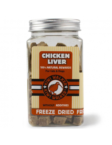 Snacks naturales perros y gatos Kiwi Walker hígado pollo 115 g
