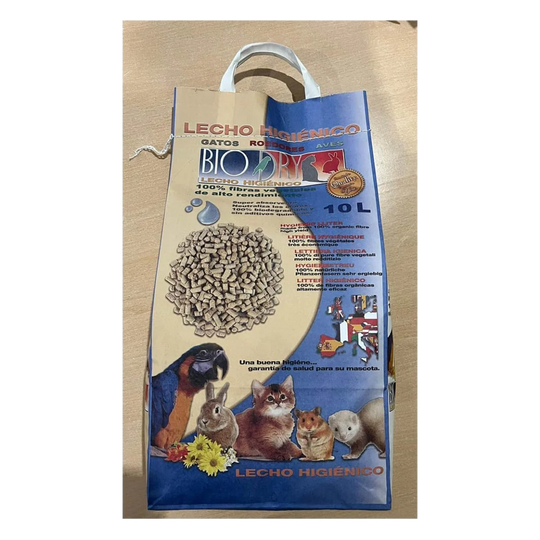 Lecho de pellets de madera para roedores 10 litros