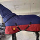 Manta de invierno impermeable para caballo con cuello