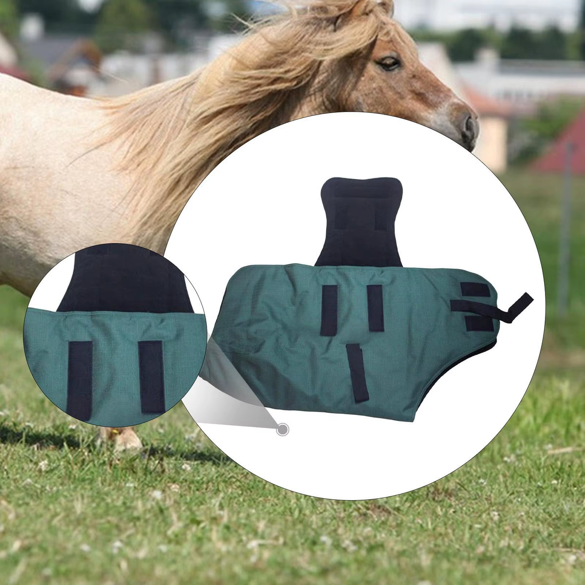 Manta de lluvia impermeable y transpirable para caballo - vista 2