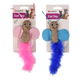 Mariposas rosa y azul para gatos