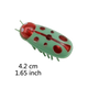 Mariquita vibradora para gatos, juguete de insecto que se mueve solo, verde y rojo - ZONLIDOOG