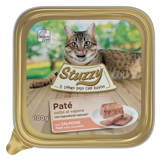 Mister Stuzzy Cat Tarrinas Aluminio Salmón 100 gr para gatos