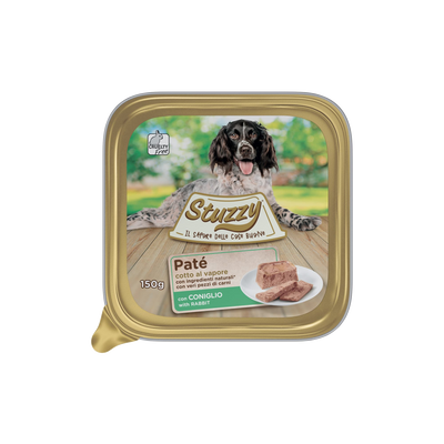 Mister Stuzzy dog tarrinas aluminio con conejo para perros