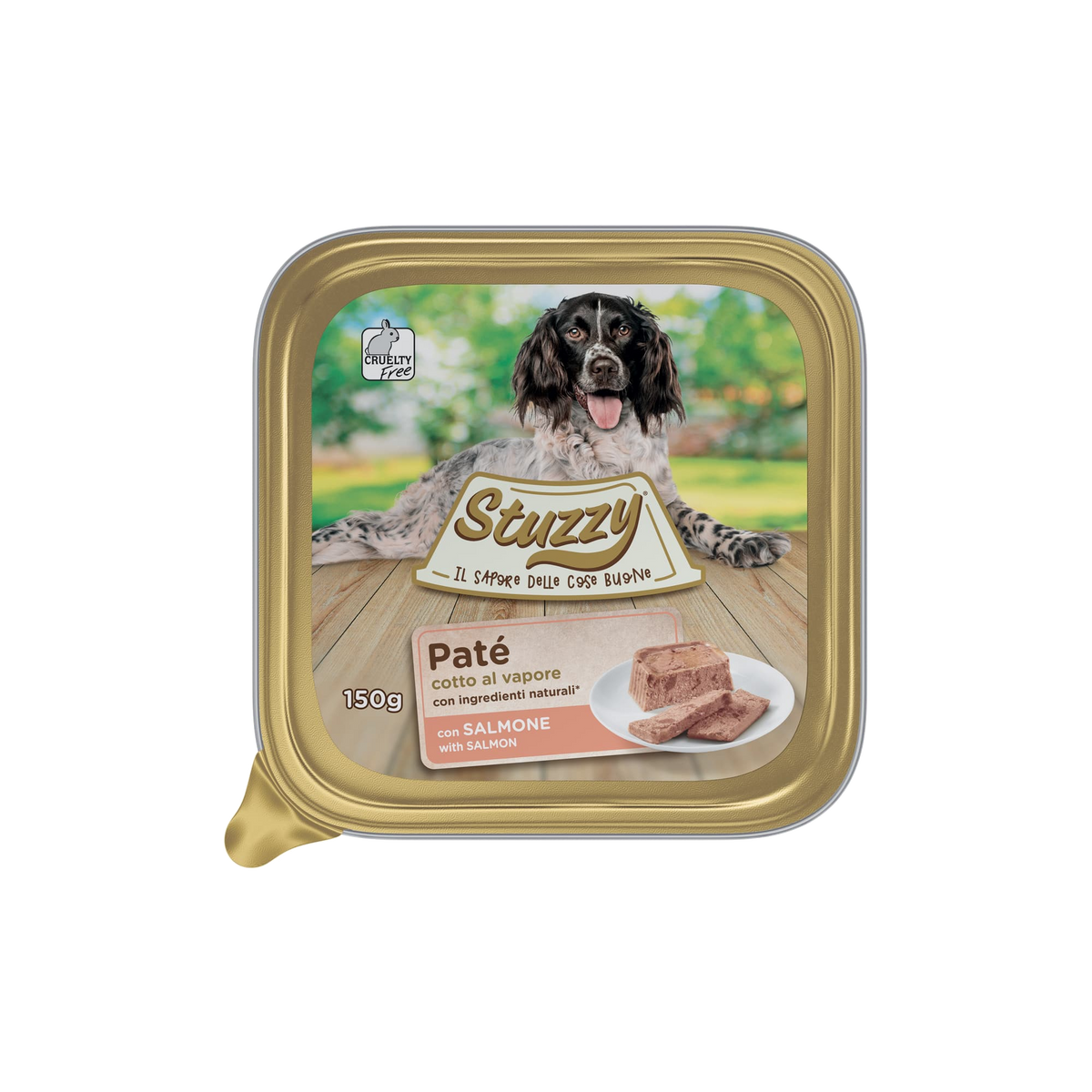 Mister Stuzzy dog tarrinas aluminio con salmón para perros