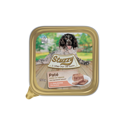 Mister Stuzzy dog tarrinas aluminio con salmón para perros