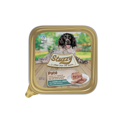 Mister Stuzzy dog tarrinas aluminio cordero con arroz para perros