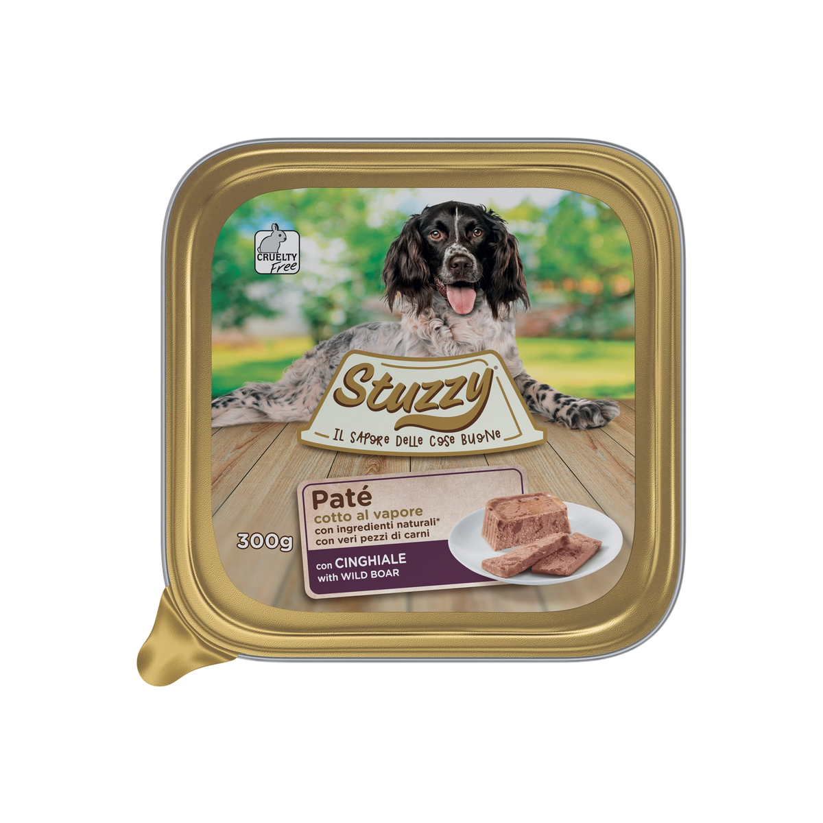 Mister Stuzzy dog tarrinas aluminio jabalí para perros