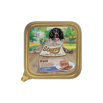 Mister Stuzzy dog tarrinas aluminio pato para perros