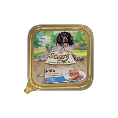 Mister Stuzzy dog tarrinas aluminio trucha para perros