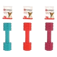 Mordedor pesa con pinchos Flamingo 17 cm para perros