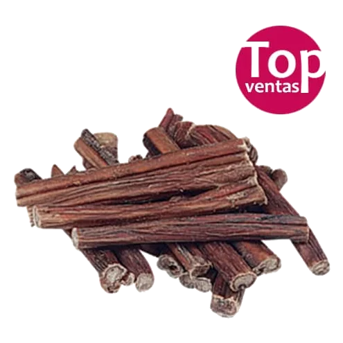 Nervio de toro T2 12 cm envasado, caja de 70 unidades para perros