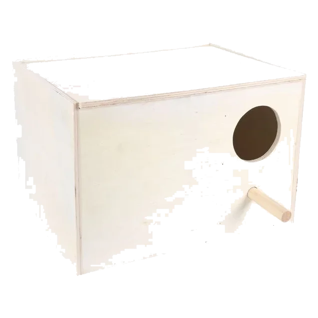 Nido de cría horizontal periquitos – madera para pájaros