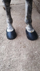 Foto de Anónimo de Botas para cascos de caballo sin herrar, tallas S y L