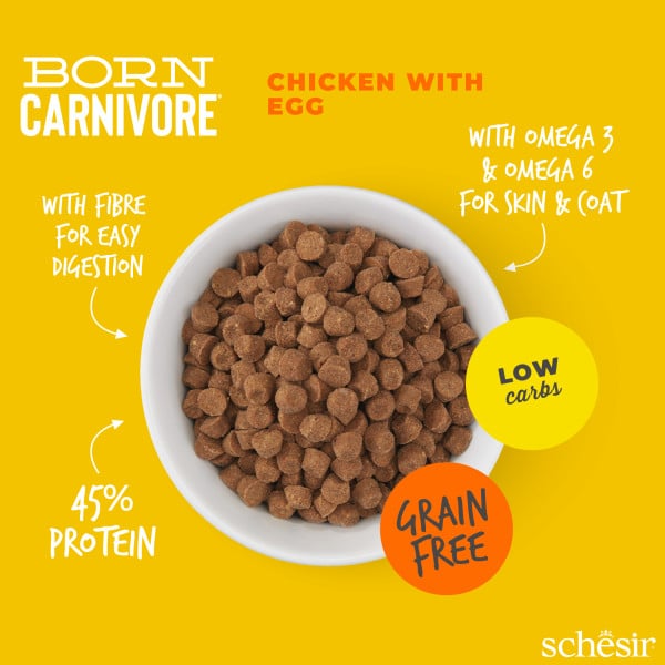 Schesir pienso born carnivore pollo con huevo 1.25 kg para gatos - imagen 2