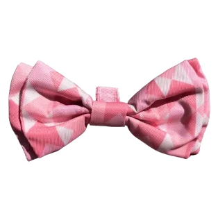 Pajarita para perros FuzzYard Pink Lemonade con velcro