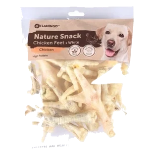 Patas de pollo blancas Flamingo para perros, 200 g