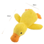 Pato de peluche que patalea y hace cua para perros, recargable, L