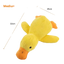 Pato de peluche que patalea y hace cua para perros, recargable, M