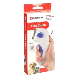 Peine antipulgas eléctrico Puleks blanco para perros y gatos