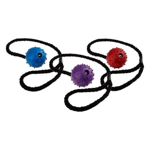 Pelota con cuerda Classic Pimple Ball on a Rope para perros, 50 mm