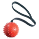 Pelota con cuerda Classic Pimple Ball & Rope para perros, 70 mm
