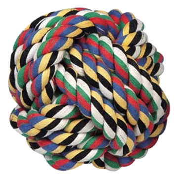 Pelota de hilo de algodón 15 cm para perros