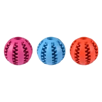 Pelota dental de goma 7 cm para perros