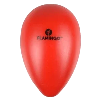 Pelota huevo rojo de plástico para perros, tallas 1, 2 y 3