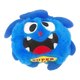 Pelota interactiva para perros con funda de peluche azul