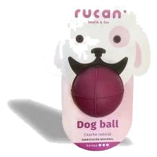 Pelota Rucan 7 cm de dureza media o alta para perros