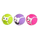 Pelotas de látex con sonido 7 cm para perros, pack de 3