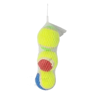 Pelotas de tenis 6,5 cm en pack de 3 unidades para perros