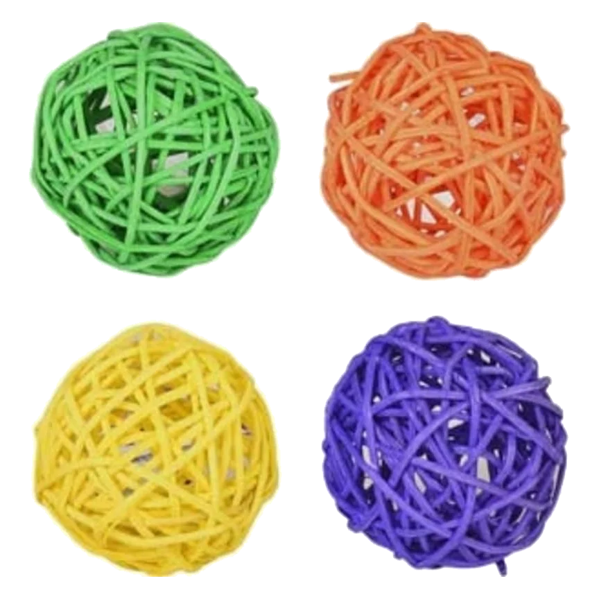 Pelotas rejillas 4 cm expositor 40 uds para gatos
