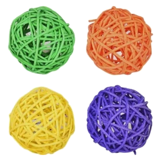Pelotas rejillas 4 cm expositor 40 uds para gatos