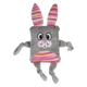 Peluche conejo gris con sonido para perros