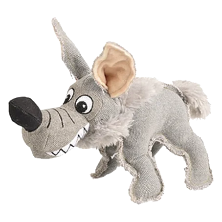 Peluche coyote con silbato 28 cm para perros