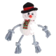 Peluche de Navidad muñeco de nieve con cuerda para perros