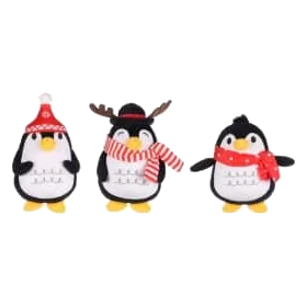 Peluche de Navidad pingüino pequeño 20 cm para perros