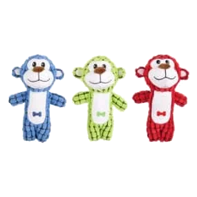 Peluche monos con pitido Flamingo, colores surtidos, para perros