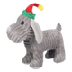 Peluche navideño Aviana perro gris con sonido para perros