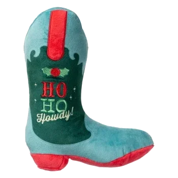 Peluche navideño para perros FuzzYard Ho Ho Howdy Boot
