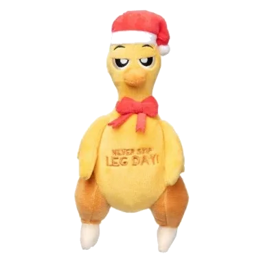 Peluche navideño para perros FuzzYard Never Skip Leg Day Chook