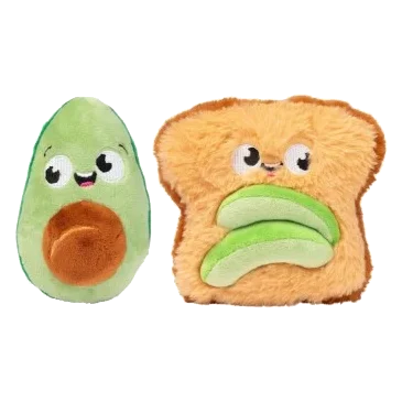 Peluche para perros FuzzYard Aguacate y tostada pack 2