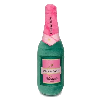 Peluche para perros FuzzYard botella de vino Chewdon Rosé