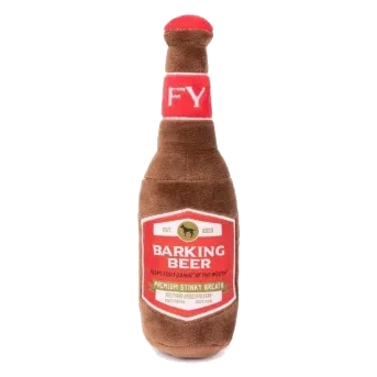 Peluche para perros FuzzYard cerveza Barking Beer