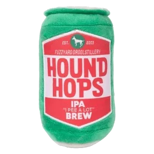 Peluche para perros FuzzYard lata de cerveza Hound Hops