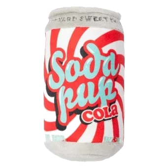 Peluche para perros FuzzYard lata de refresco Soda Pup Cola